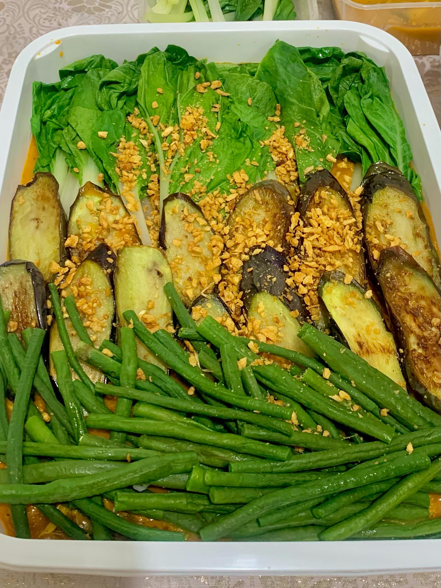 Pork Kare-Kare - Filipino peanut stew with tender pork and vegetables in rich savory sauce